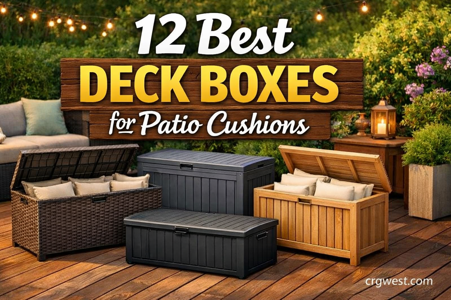 12 Best Deck Boxes for Patio Cushions