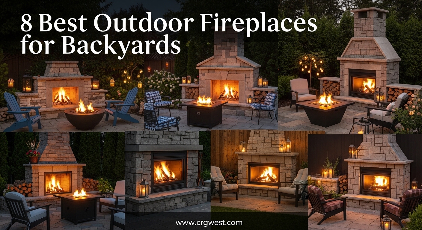 8 Best Outdoor Fireplaces for Backyards