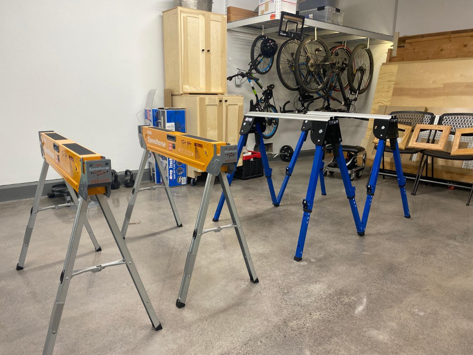 KREG KWS500 Track Horse Tool - Use as Sawhorse, Work Support & Clamping Center Bench Clamp - Tools for Woodworking - Supports 2,200 Lb Customer Review KREG KWS500 Track Horse Tool - Use as Sawhorse, Work Support & Clamping Center Bench Clamp - Tools for Woodworking - Supports 2,200 Lb - Customer Photo 1