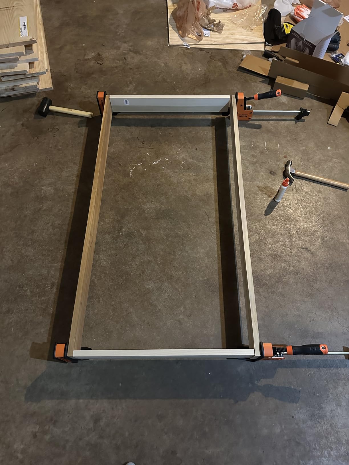 Jorgensen 18â Bar Clamp Set, 2-pack 90Â° Parallel Clamp Cabinet Master, Steel Jaw Bar Clamp for Woodworking, 1500 lbs load Limited - Customer Photo 1