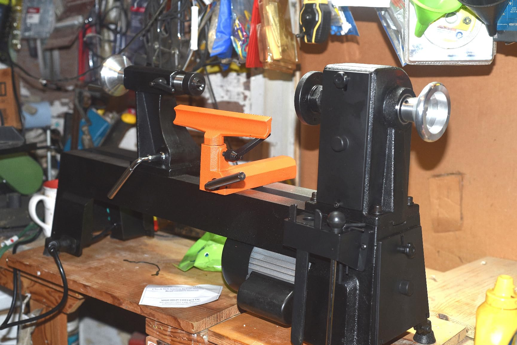 WEN LA3424 4.5-Amp 12-Inch by 18-Inch 5-Speed Benchtop Wood Lathe , Black Customer Review WEN LA3424 4.5-Amp 12-Inch by 18-Inch 5-Speed Benchtop Wood Lathe , Black - Customer Photo 1
