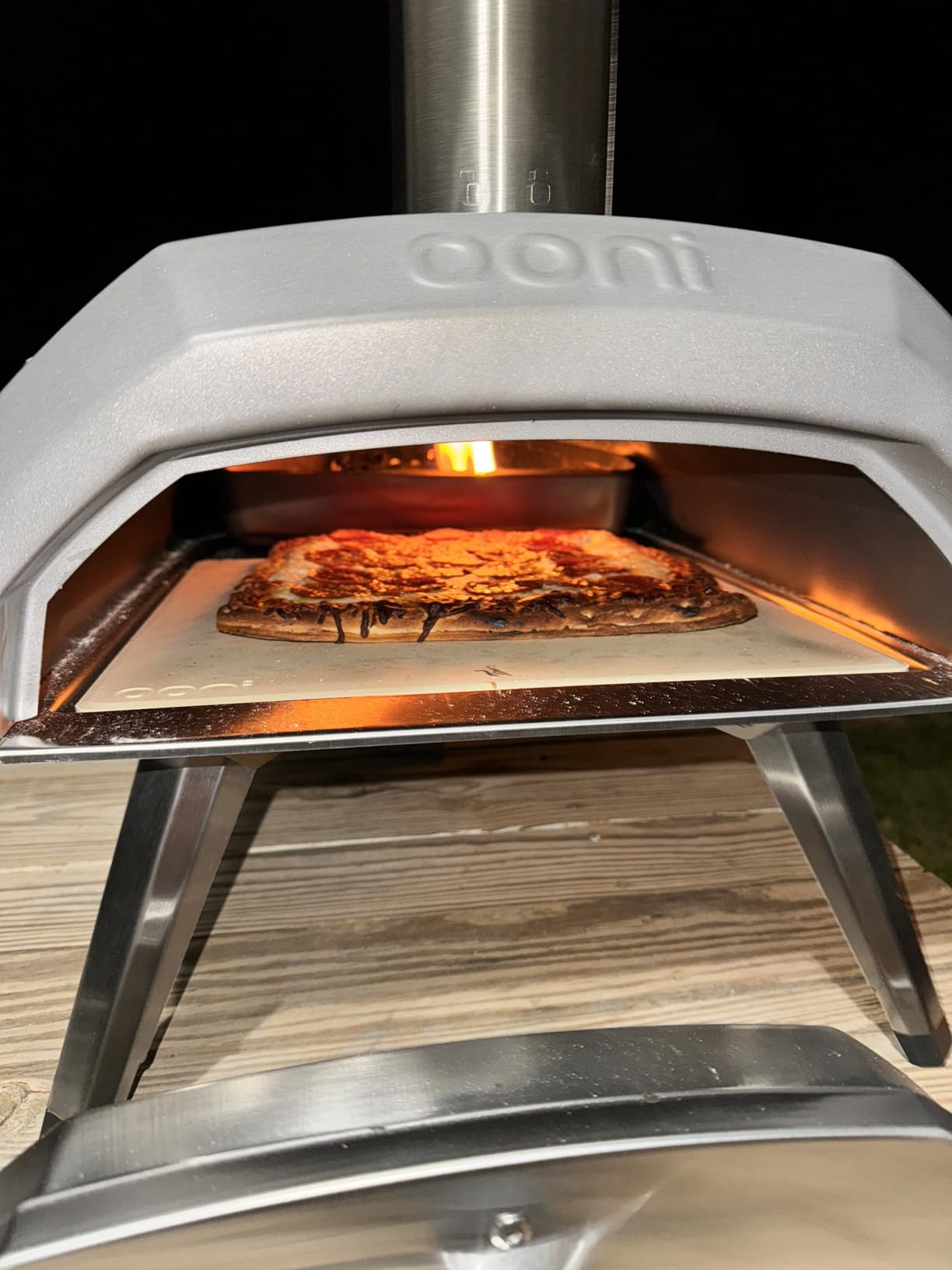 Ooni Karu 12 Multi-Fuel Outdoor Pizza Oven â 12 Inch Pizzas in 60 Seconds - Portable Wood and Gas Fired Pizza Oven with Pizza Stone, Dual Fuel Ooni Pizza Oven Customer Review Ooni Karu 12 Multi-Fuel Outdoor Pizza Oven â 12 Inch Pizzas in 60 Seconds - Portable Wood and Gas Fired Pizza Oven with Pizza Stone, Dual Fuel Ooni Pizza Oven - Customer Photo 1