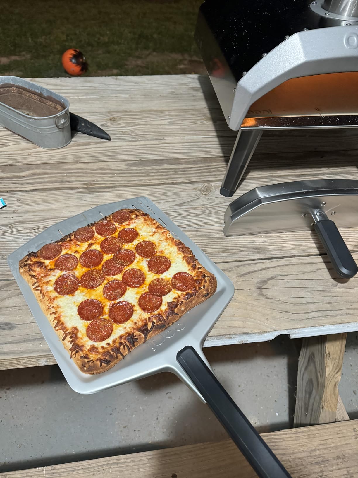 Ooni Karu 12 Multi-Fuel Outdoor Pizza Oven â 12 Inch Pizzas in 60 Seconds - Portable Wood and Gas Fired Pizza Oven with Pizza Stone, Dual Fuel Ooni Pizza Oven Customer Review Ooni Karu 12 Multi-Fuel Outdoor Pizza Oven â 12 Inch Pizzas in 60 Seconds - Portable Wood and Gas Fired Pizza Oven with Pizza Stone, Dual Fuel Ooni Pizza Oven - Customer Photo 2