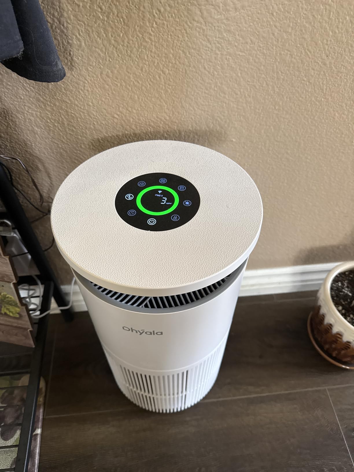 Dhyala Air Purifier for Home Large Room up to 3620Ft², H13 True HEPA Air Purifiers for Home Pet Hair Dander Odor Pollen, Air Cleaner with Smart WiFi, 360° Air Intake, Auto Mode, Pet Lock, 22dB Quiet Customer Review Dhyala Air Purifier for Home Large Room up to 3620Ft², H13 True HEPA Air Purifiers for Home Pet Hair Dander Odor Pollen, Air Cleaner with Smart WiFi, 360° Air Intake, Auto Mode, Pet Lock, 22dB Quiet - Customer Photo 2