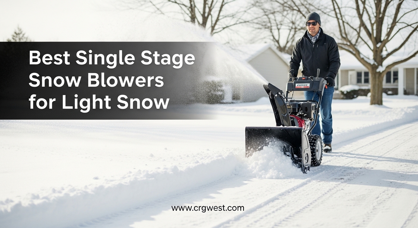 Best Single Stage Snow Blowers for Light Snow
