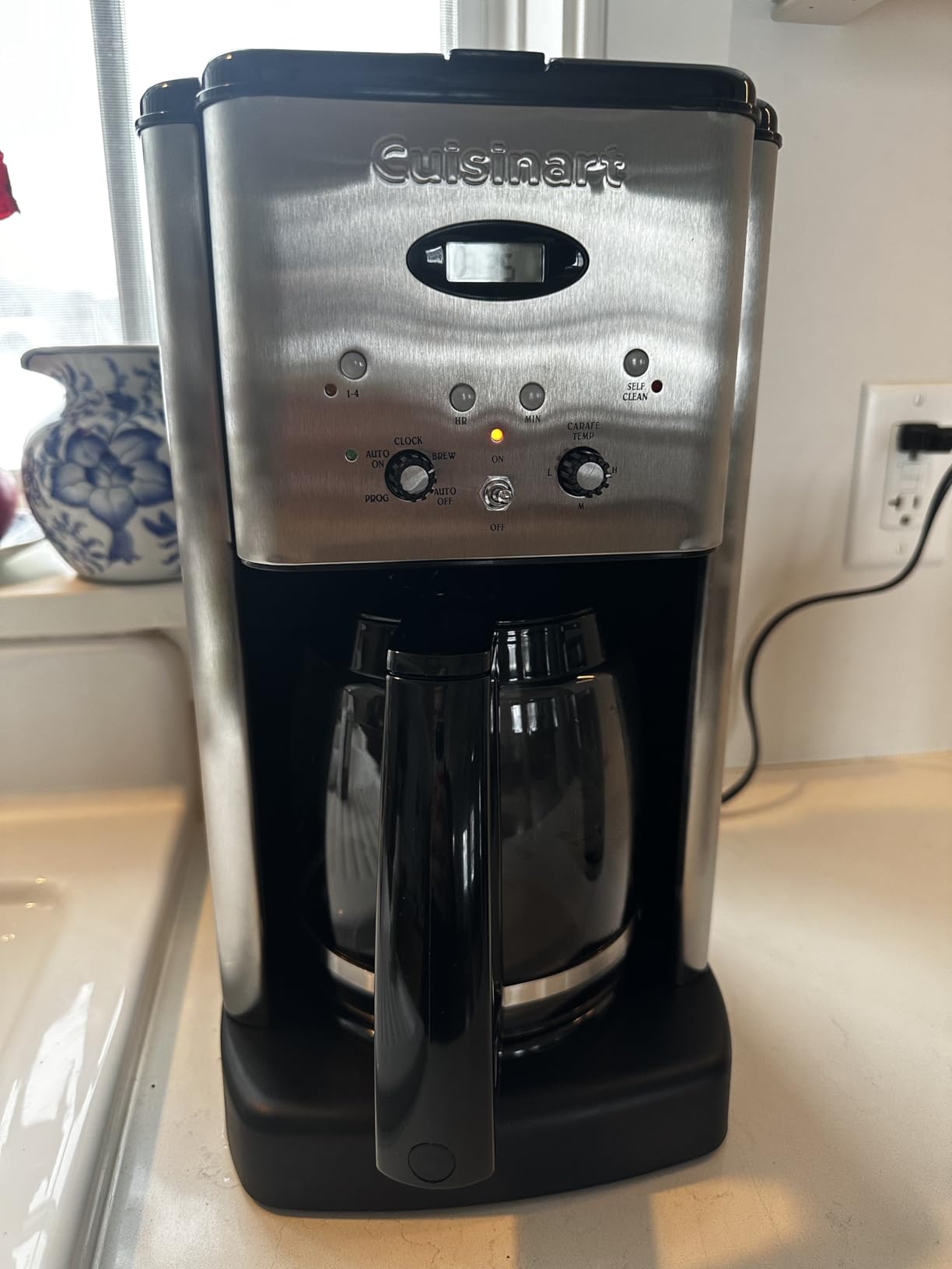 Cuisinart DCC-1200P1 Brew Central 12-Cup Programmable Coffeemaker Coffee Maker, Carafe, Brushed Chrome - Customer Photo 2