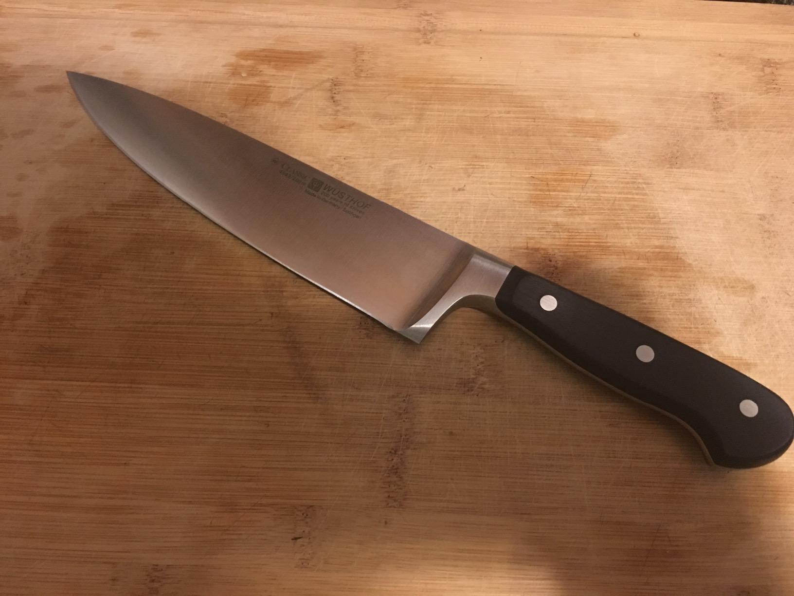 WÜSTHOF Classic 8 Inch Chef's Knife,Black,8-Inch Customer Review WÜSTHOF Classic 8 Inch Chef's Knife,Black,8-Inch - Customer Photo 1