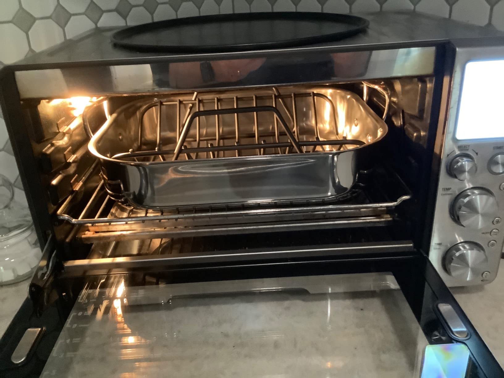 All-Clad Specialty Stainless Steel Roaster and Nonstick Rack 16x13x5 Inch Oven Broiler Safe 600F Roaster Pan, Pots and Pans, Bakeware, Turkey, Silver - Customer Photo 2