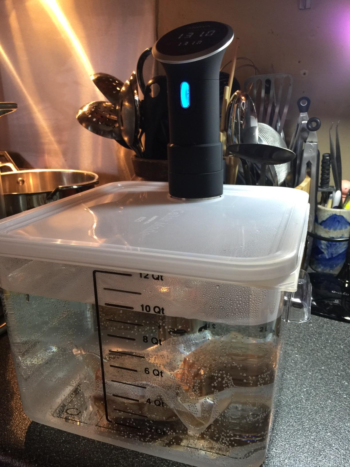 Rubbermaid Commercial Products Space Saving Square Food Storage Container 12 Quart Clear for Kitchen/Sous Vide/Meal Prep - Customer Photo 3