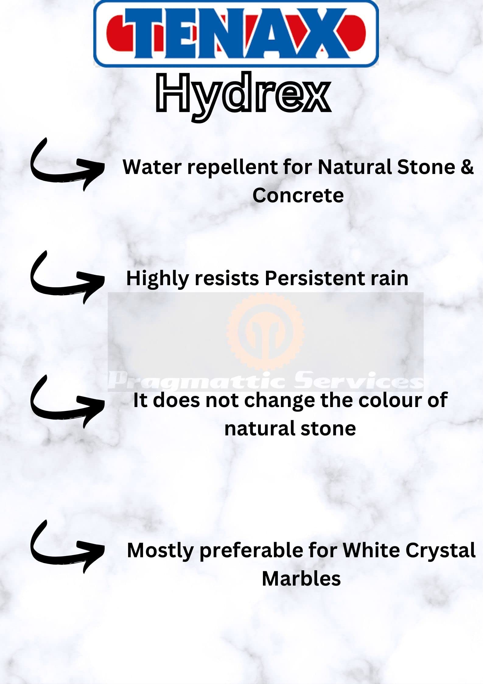 Tenax Hydrex Granite Sealer, Marble Sealer, & Stone or Concrete Sealer - 1 QUART - Customer Photo 2