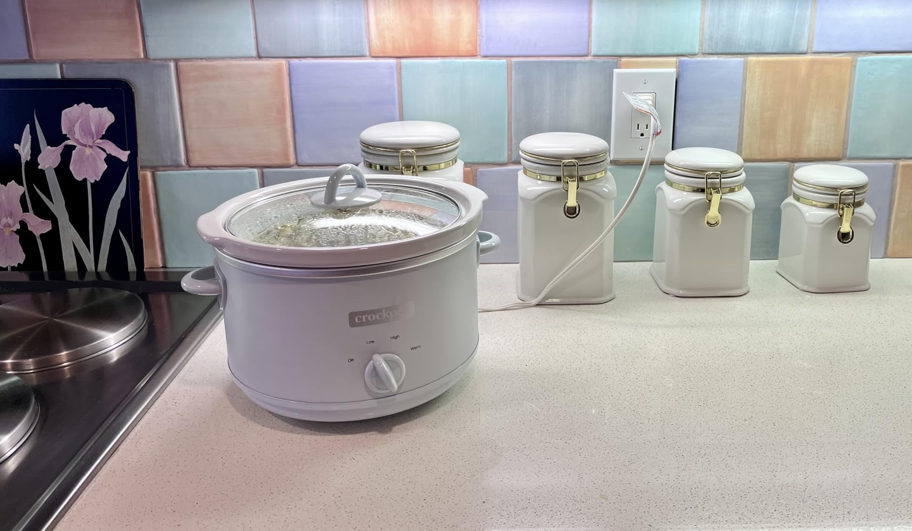 Crock-Pot 2-Quart Manual Slow Cooker, Feeds 2+ People, Great for Small Meals, Dips, & Sides; Removable Stoneware is Oven & Dishwasher-Safe, Black customer photo 2