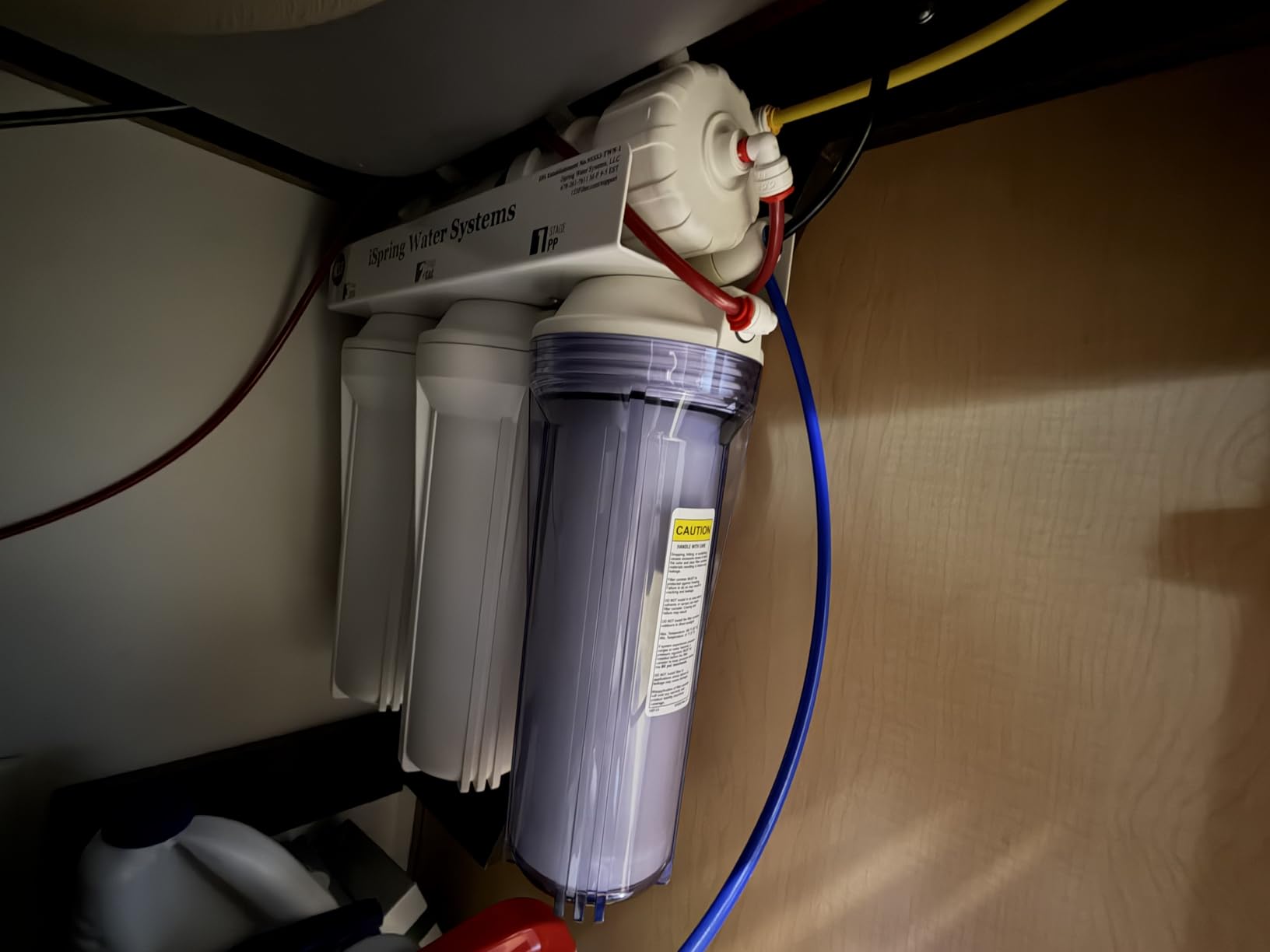 iSpring RCC7AK, NSF Certified, 75 GPD, Alkaline 6-Stage Reverse Osmosis System, pH+ Remineralization RO Water Filter System Under Sink, Patented Top-Mounted Faucet Design for Easy Installation - Customer Photo 3