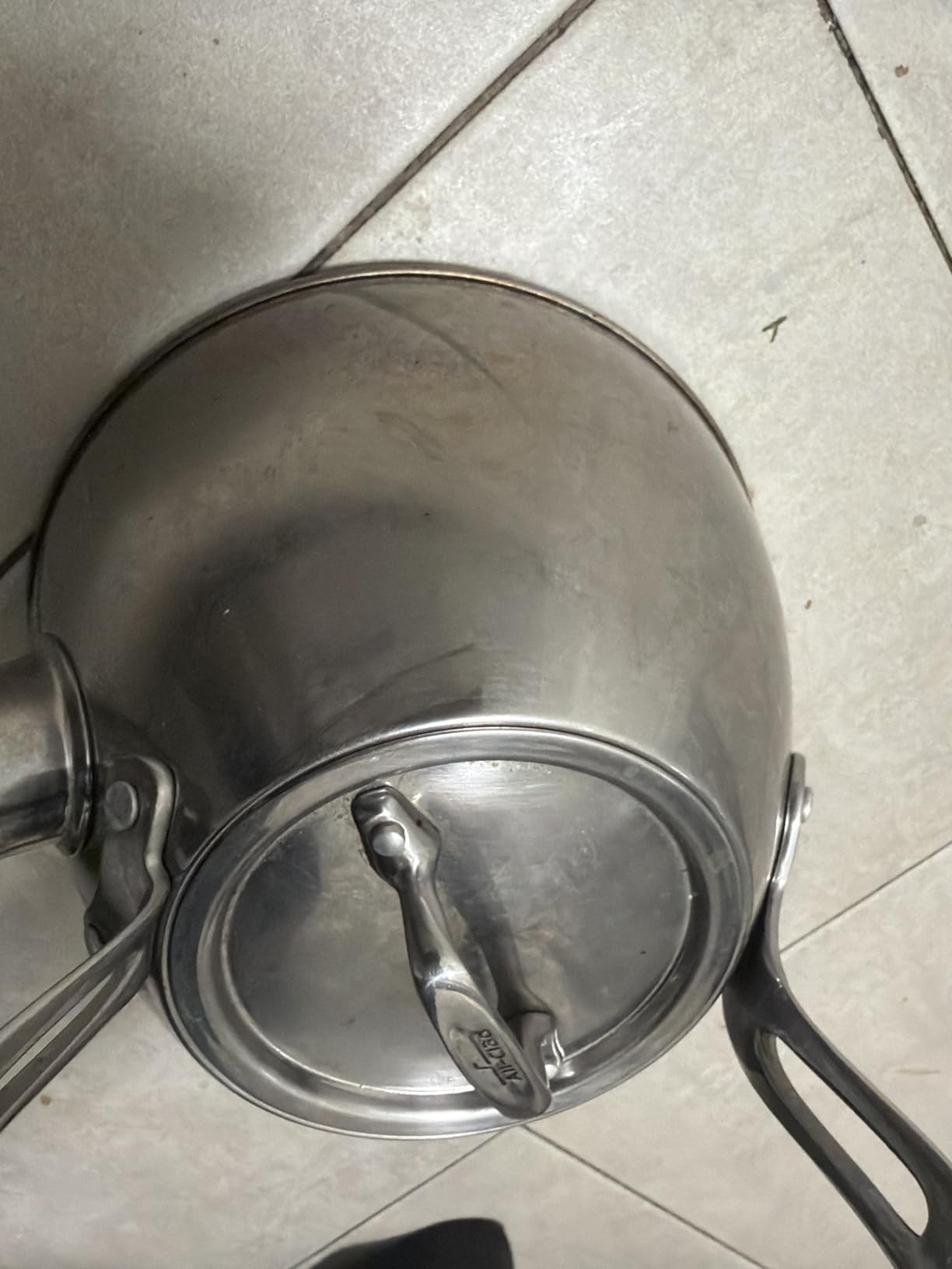All-Clad Specialty Stainless Steel Tea Kettle 2 Quart Induction Pots and Pans, Cookware Silver - Customer Photo 1