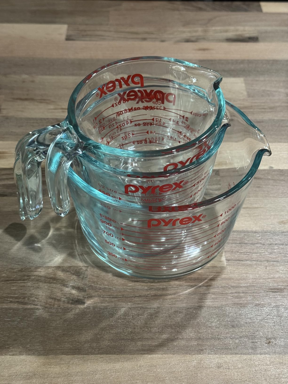 Pyrex Essentials (3-Pack) Glass Measuring Cups Set, (1, 2 & 4 Cup) Measuring Cups For Prepping, Baking and Cooking, Preheated Oven, Dishwasher, Freezer, and Microwave Safe Customer Review Pyrex Essentials (3-Pack) Glass Measuring Cups Set, (1, 2 & 4 Cup) Measuring Cups For Prepping, Baking and Cooking, Preheated Oven, Dishwasher, Freezer, and Microwave Safe - Customer Photo 3