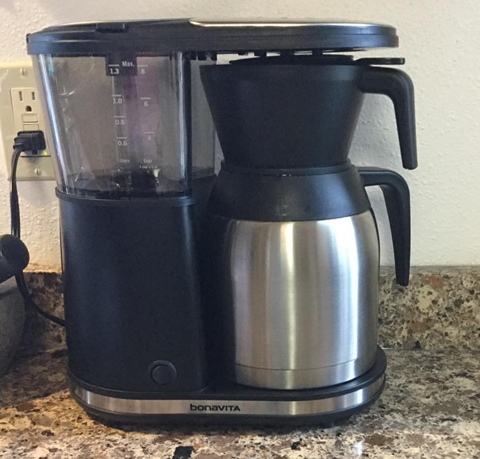 Bonavita 8 Cup Coffee Maker, One-Touch Pour Over Brewing with Thermal Carafe, SCA Certified, Stainless Steel, BV1900TS - Customer Photo 1