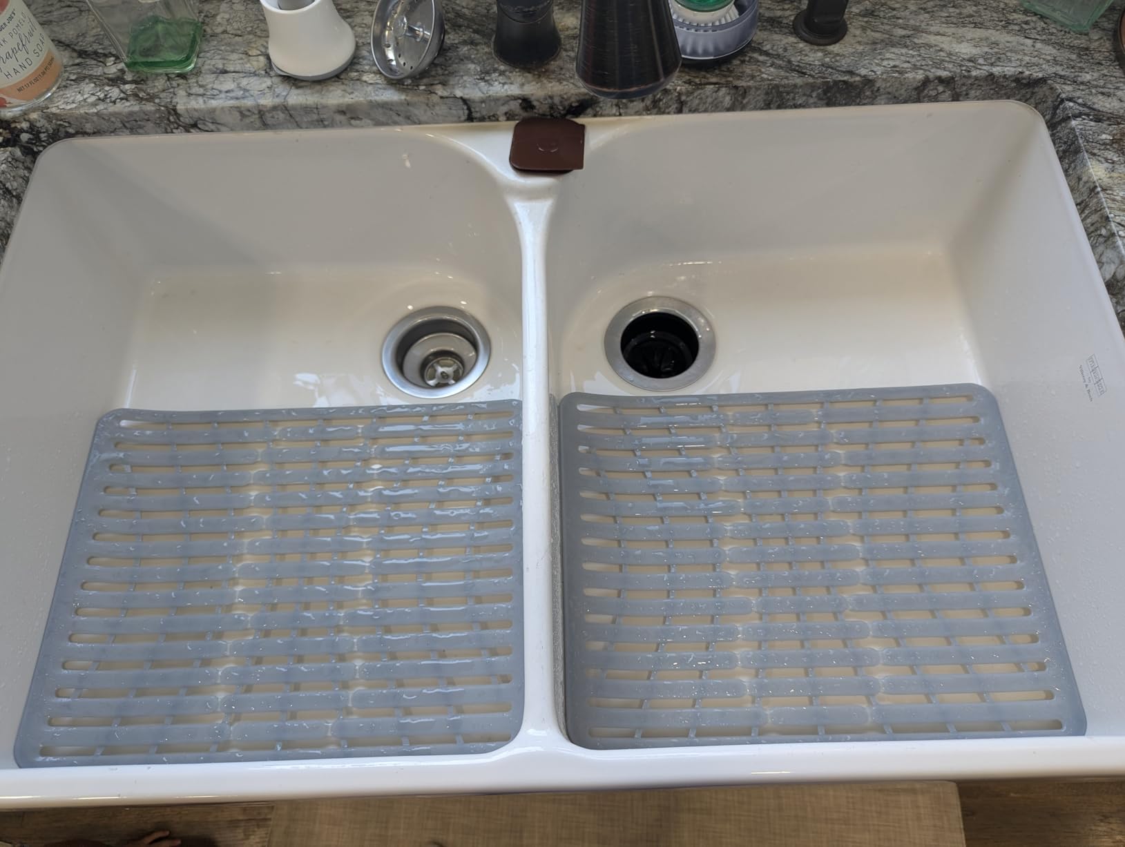 OXO Good Grips Silicone Sink Mat - Small, Silver - Customer Photo 2