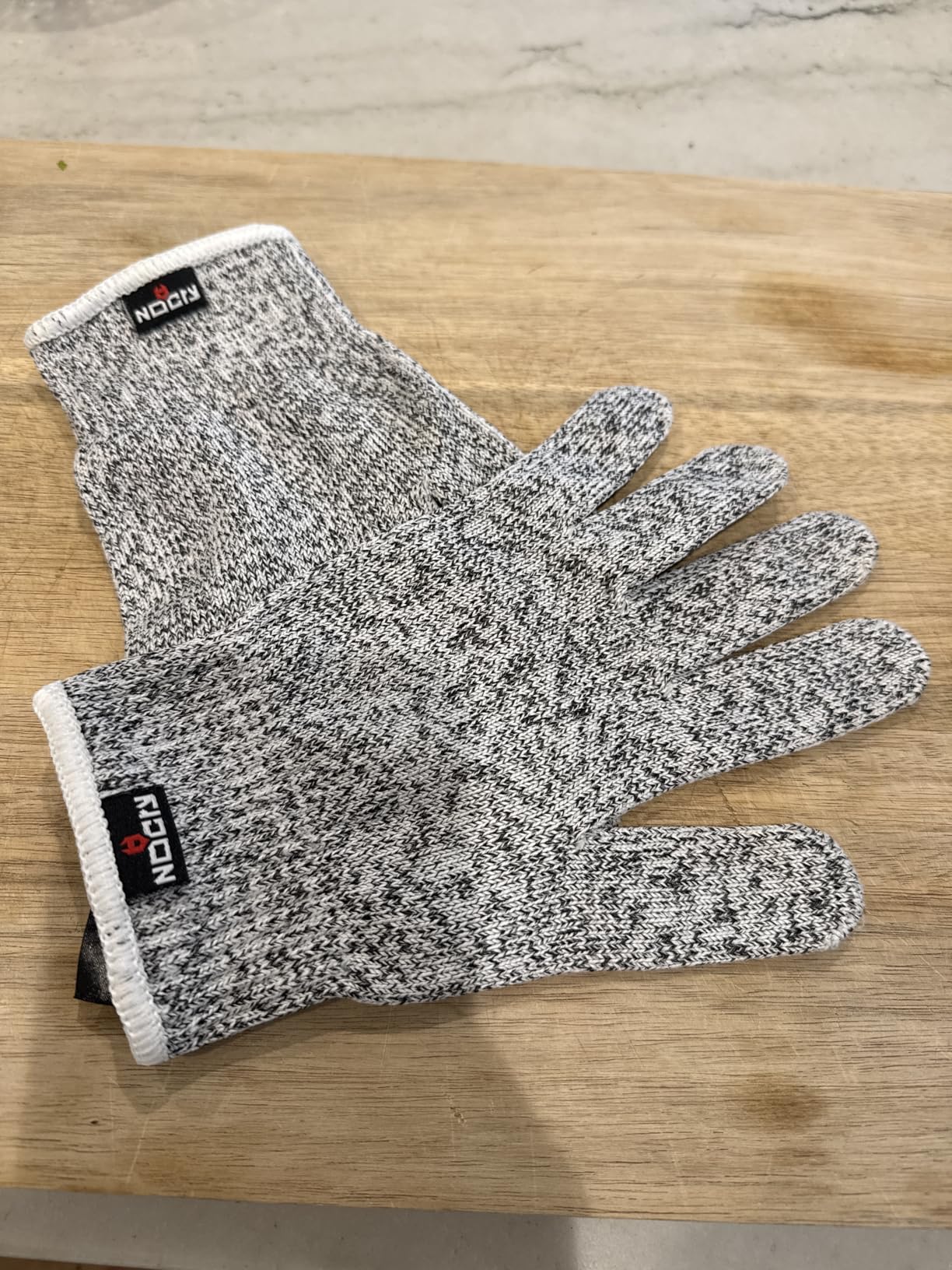 NoCry Premium Cut Resistant Gloves Food Grade — 100% Food Safe — Level 5 Meat Cutting Glove for Chefs & Butchers — Perfect Mandoline Glove or Oyster Shucking Gloves with Superior Comfort & Dexterity Customer Review NoCry Premium Cut Resistant Gloves Food Grade — 100% Food Safe — Level 5 Meat Cutting Glove for Chefs & Butchers — Perfect Mandoline Glove or Oyster Shucking Gloves with Superior Comfort & Dexterity - Customer Photo 1
