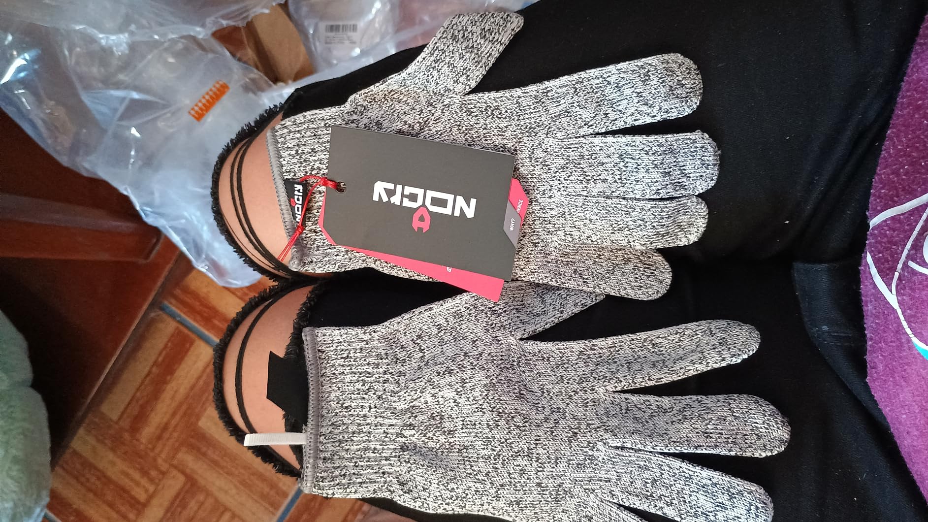 NoCry Premium Cut Resistant Gloves Food Grade — 100% Food Safe — Level 5 Meat Cutting Glove for Chefs & Butchers — Perfect Mandoline Glove or Oyster Shucking Gloves with Superior Comfort & Dexterity Customer Review NoCry Premium Cut Resistant Gloves Food Grade — 100% Food Safe — Level 5 Meat Cutting Glove for Chefs & Butchers — Perfect Mandoline Glove or Oyster Shucking Gloves with Superior Comfort & Dexterity - Customer Photo 4