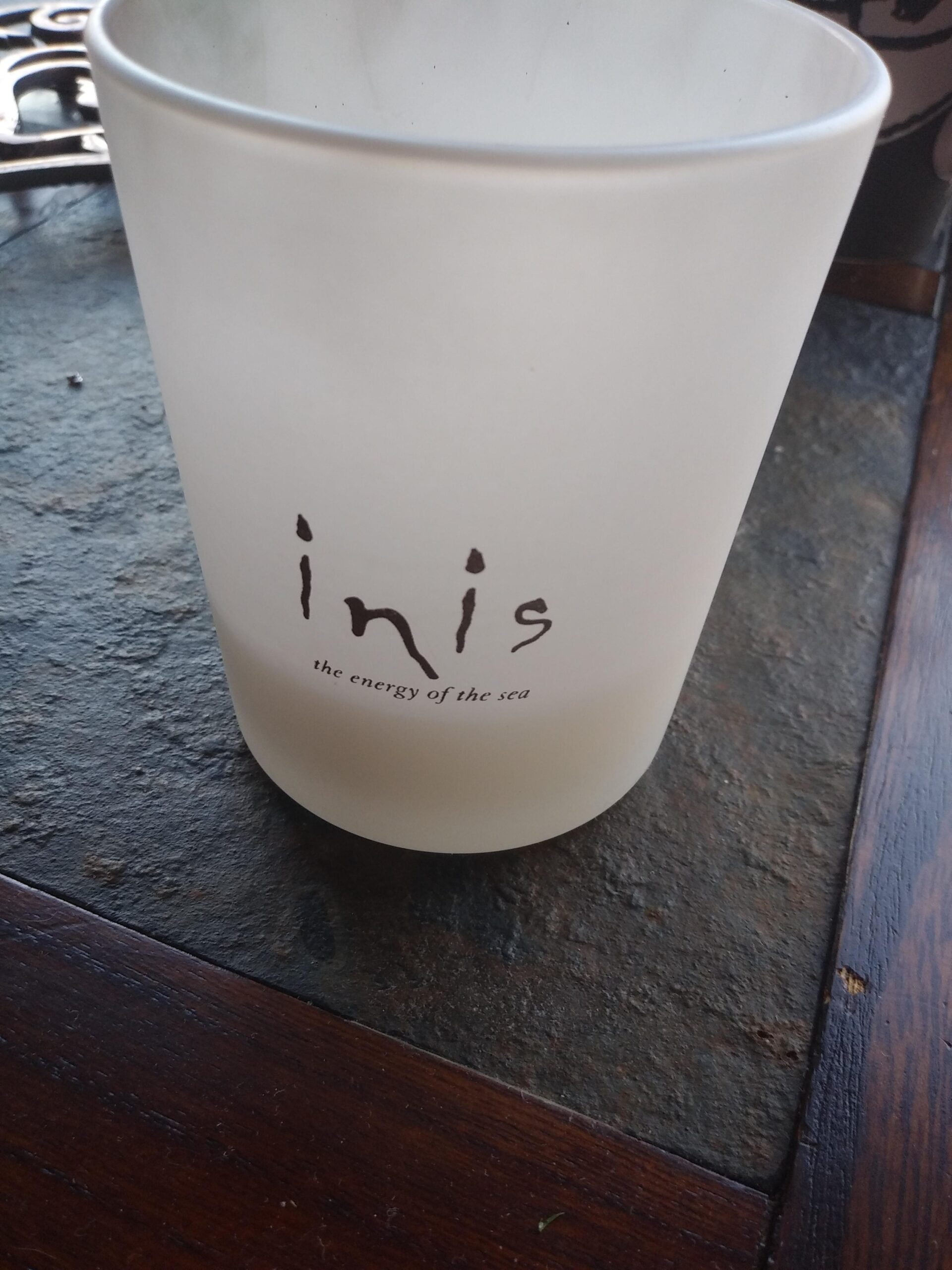 Inis the Energy of the Sea Candle - Ocean-Fresh Scented Candle - Frosted Glass Jar - Natural Soy Wax Blend - Customer Photo 1