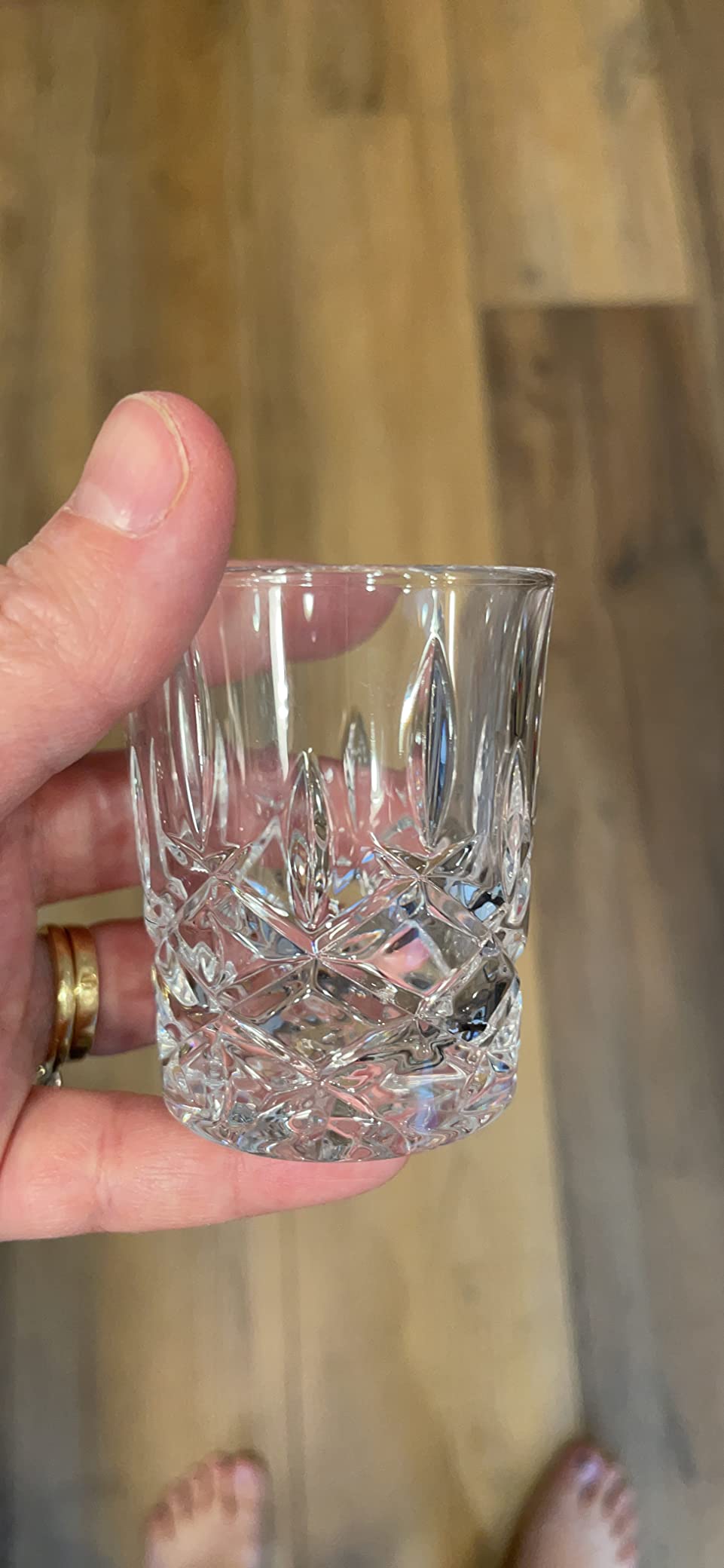Nachtmann Brand Noblesse Collection, Single Old-Fashioned Glasses, Set of 4, Durable Crystal SOF Glass, Diamond Design, 245 ml/ 8.66-Ounce, Dishwasher Safe - Customer Photo 4