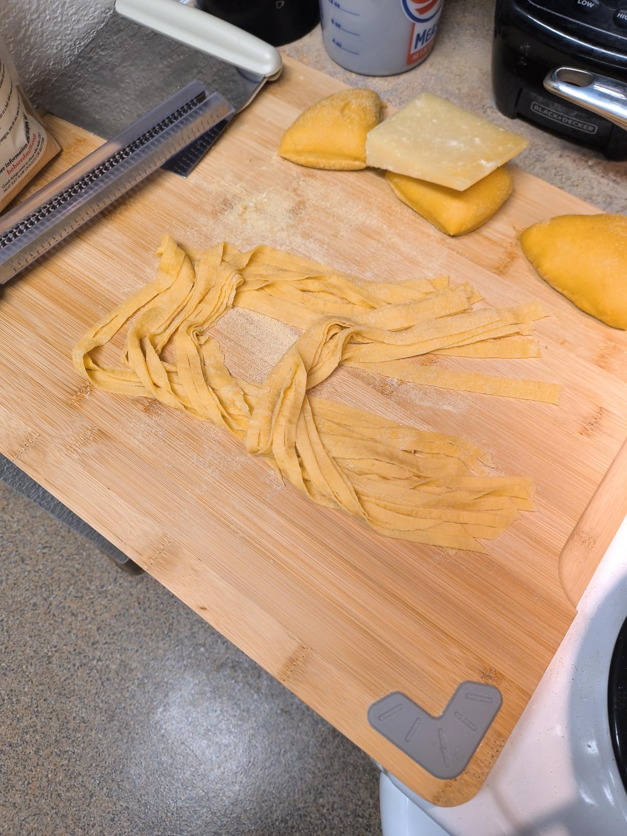 Pasta Attachment for KitchenAid Stand Mixer Included Pasta Sheet Roller, Spaghetti Cutter and Fettuccine Cutter Pasta Maker Stainless Steel Accessories 3Pcs by Gvode - Customer Photo 2