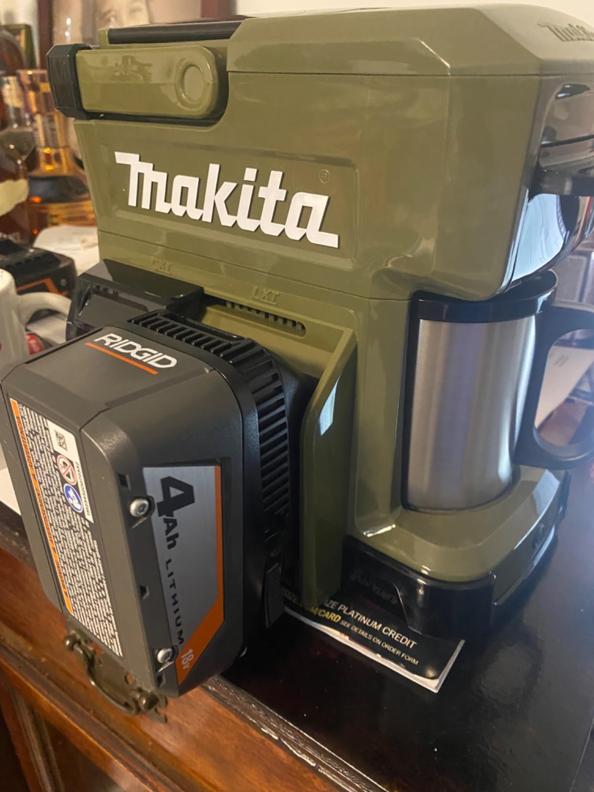 Makita DCM501Z 18V LXT / 12V max CXT Lithium-Ion Cordless Coffee Maker, Tool Only - Customer Photo 2
