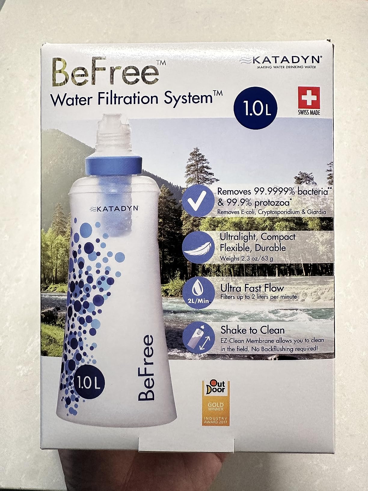 Katadyn BeFree 1.0L Ultralight Collapsible Water Filter Bottle for Hiking, Camping, Backpacking Customer Review Katadyn BeFree 1.0L Ultralight Collapsible Water Filter Bottle for Hiking, Camping, Backpacking - Customer Photo 4