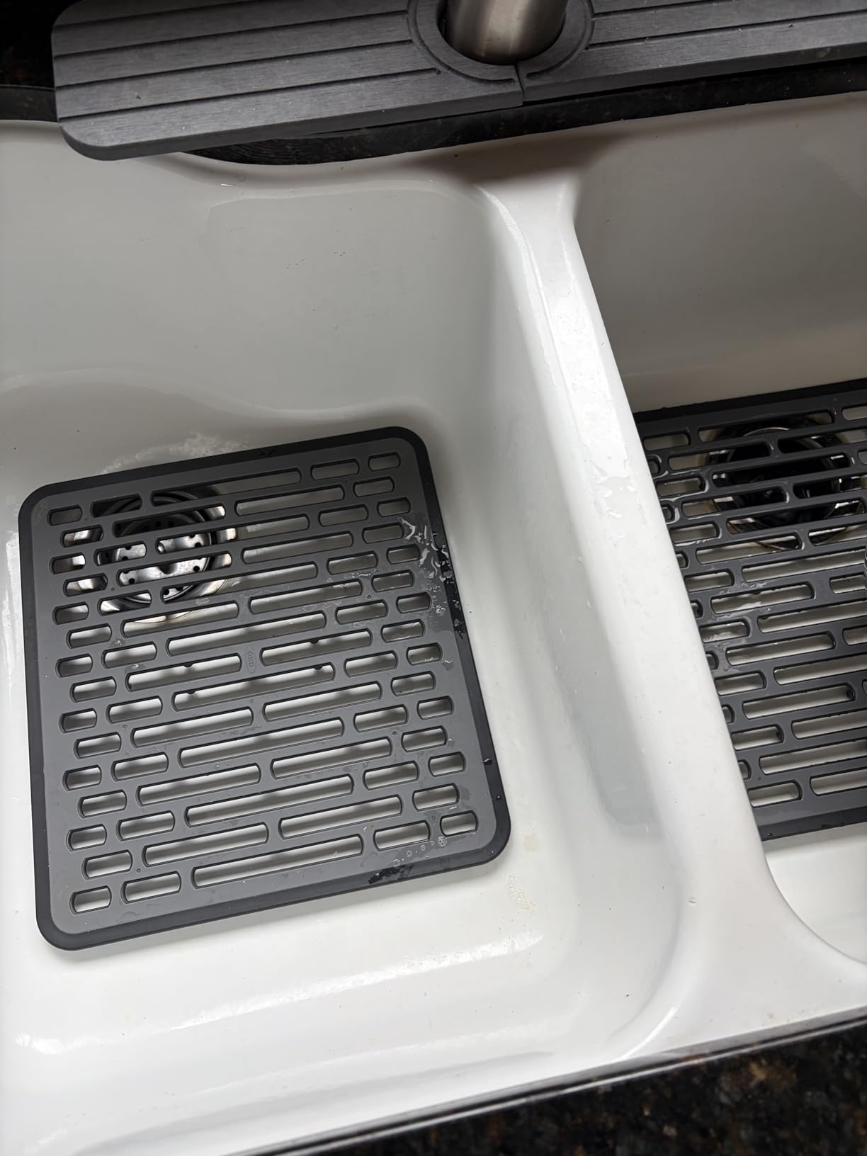 OXO Good Grips Small Sink Mat, Gray - Customer Photo 4