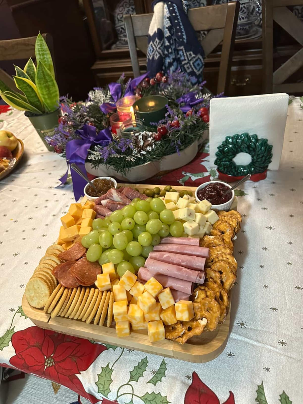 SMIRLY Charcuterie Large Bamboo Cheese Board Set for Serving - House Warming Gifts for New Home, Wedding, Bridal Shower & Birthday, for Women Customer Review SMIRLY Charcuterie Large Bamboo Cheese Board Set for Serving - House Warming Gifts for New Home, Wedding, Bridal Shower & Birthday, for Women - Customer Photo 2