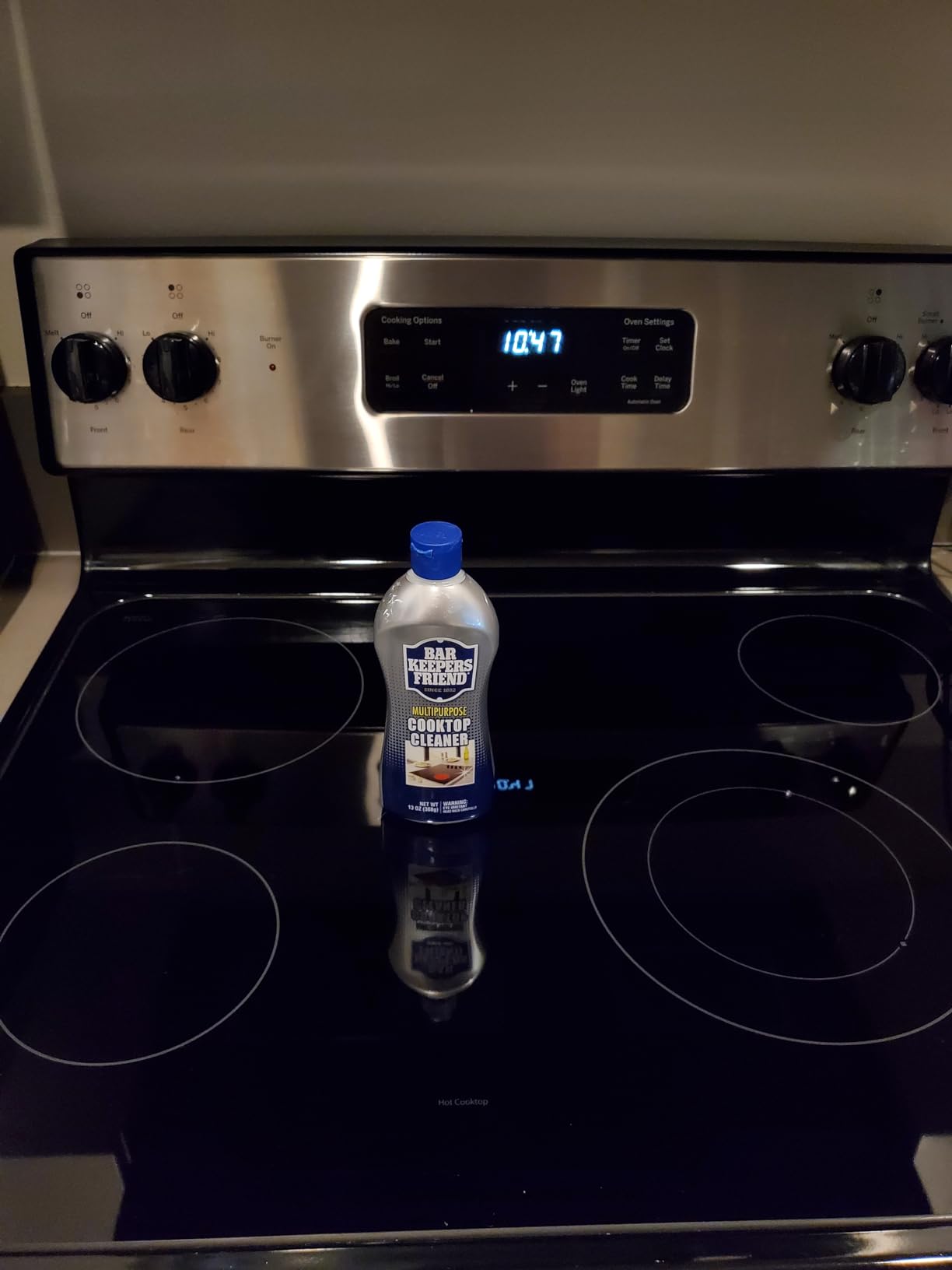 Bar Keepers Friend Cooktop Cleaner (2 x13 oz) Multipurpose Liquid Stovetop Cleanser - Safe for Use on Glass or Ceramic Cooking Surfaces, Copper, Brass, Chrome, and Stainless Steel & Porcelain Sinks Customer Review Bar Keepers Friend Cooktop Cleaner (2 x13 oz) Multipurpose Liquid Stovetop Cleanser - Safe for Use on Glass or Ceramic Cooking Surfaces, Copper, Brass, Chrome, and Stainless Steel & Porcelain Sinks - Customer Photo 5