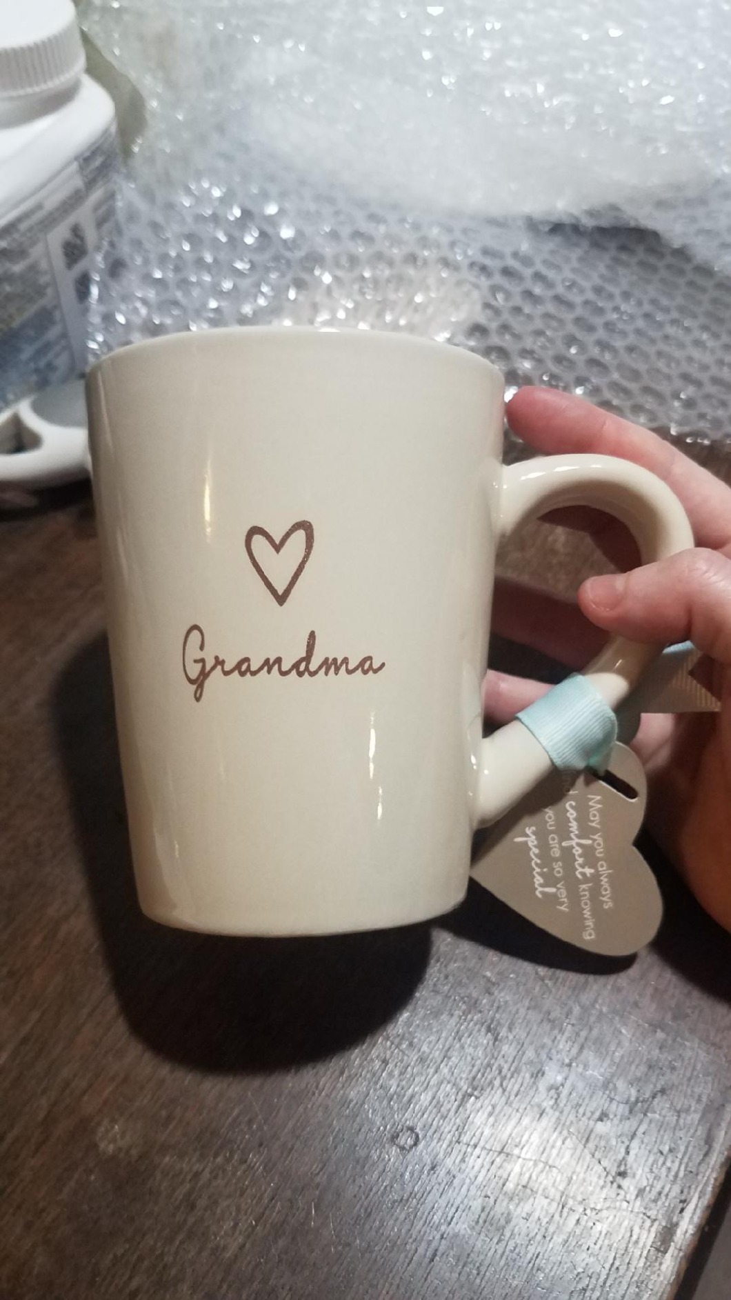 Pavilion Grandma Coffee Mug - Stoneware Coffee Cups for Grandmothers with Heart Tag - Ideal for Daily Use with Pavilion Grandma Coffee Mug - Stoneware Coffee Cups for Grandmothers with Heart Tag - Ideal for Daily Use with