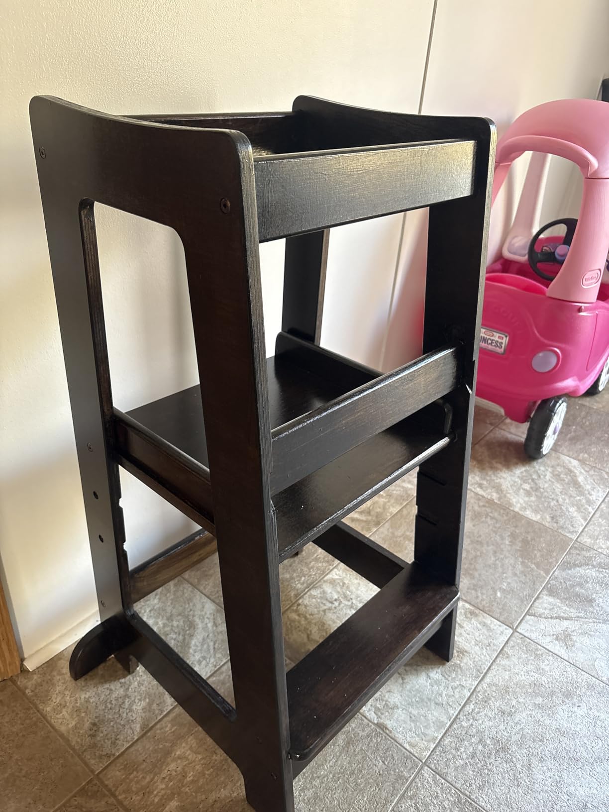 Stepup Baby Toddler Step Stool - Adjustable Height Kids Helper Step Stool, Durable, Non-Slip Platform for Bathroom Sink & Kitchen Counter, Toddler Tower for Exploration and Growth - White - Customer Photo 1