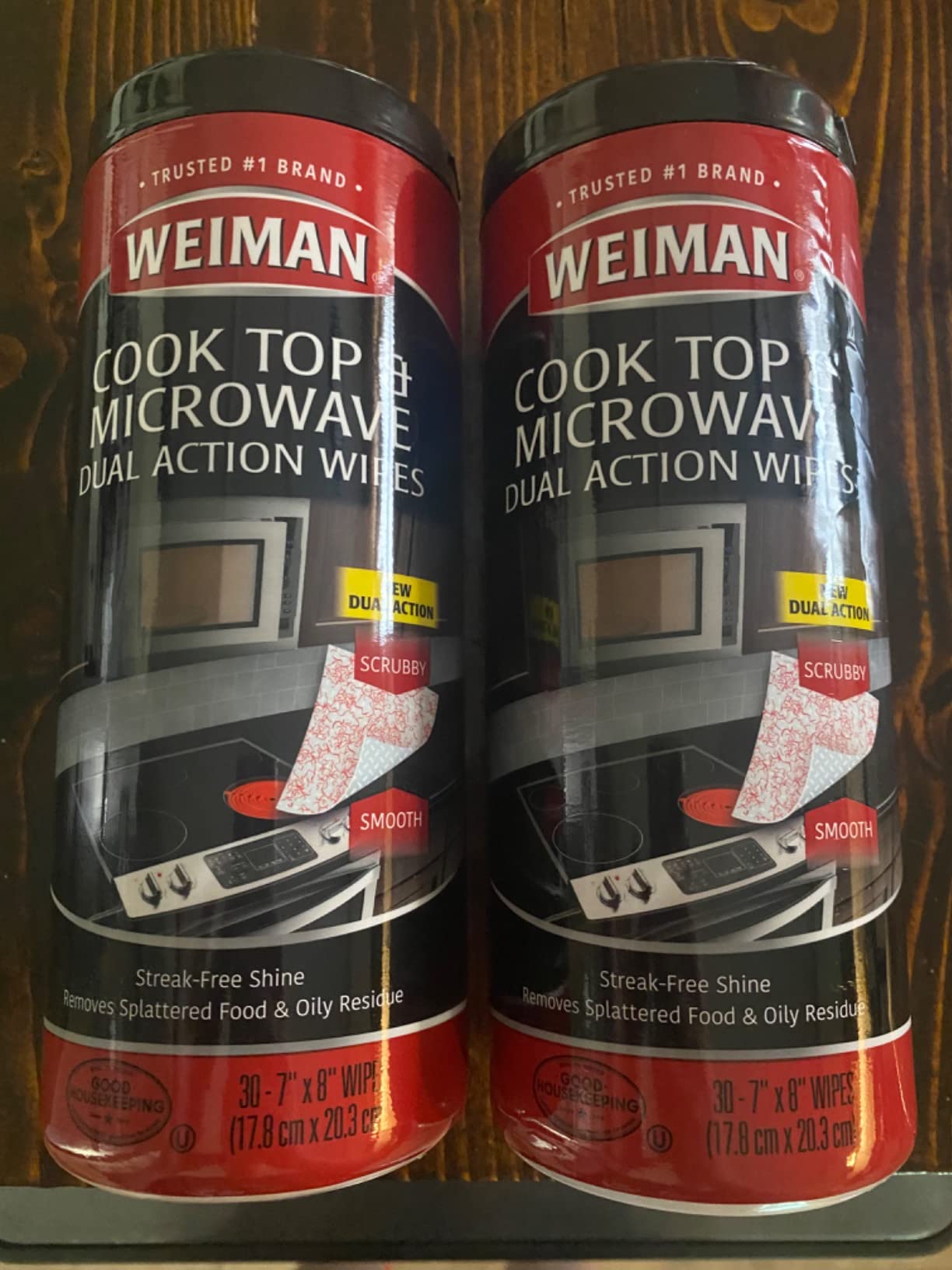 Weiman Glass Cooktop and Microwave Wipes - 2 Pack - Cleaner for Daily Use Professional Home Kitchen Cooktop Cleaner and Polish Use on Induction Ceramic Gas Portable Electric - 60 Wipes Total - Customer Photo 2