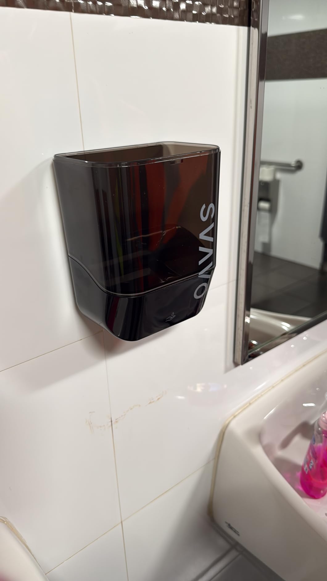 SVAVO Automatic Soap Dispenser Hand Soap Dispenser Wall Mount 600m/21 fl.oz, Touchless Electric Sensor Pump Battery Operated for Offices Home Kitchen Bathroom Hotel Restaurant Commercial Customer Review SVAVO Automatic Soap Dispenser Hand Soap Dispenser Wall Mount 600m/21 fl.oz, Touchless Electric Sensor Pump Battery Operated for Offices Home Kitchen Bathroom Hotel Restaurant Commercial - Customer Photo 1