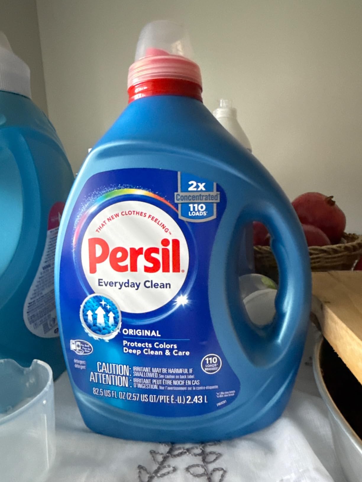Persil Original Everyday Clean, Liquid Laundry Detergent, High Efficiency (HE), Deep Stain Removal, Ultra Concentrated, 82.5 fl oz, 110 Loads - Customer Photo 1