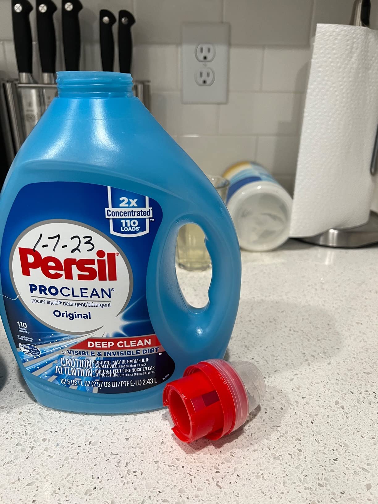 Persil Original Everyday Clean, Liquid Laundry Detergent, High Efficiency (HE), Deep Stain Removal, Ultra Concentrated, 82.5 fl oz, 110 Loads - Customer Photo 3