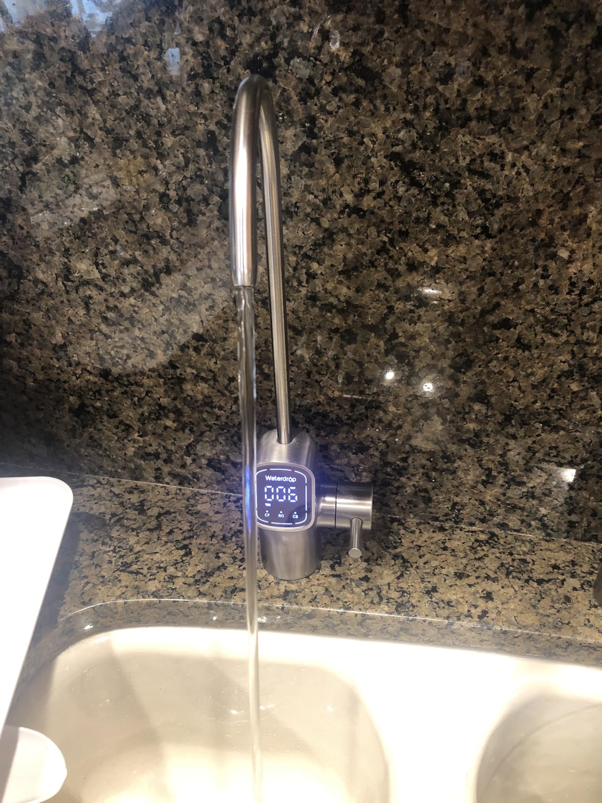 Waterdrop G3P600 Reverse Osmosis System, 8 Stage Tankless Reverse Osmosis Water Filter, NSF/ANSI 42 & 53 & 58 & 372 Certified, Under Sink RO System, 2:1 Pure to Drain, Smart LED Faucet - Customer Photo 2