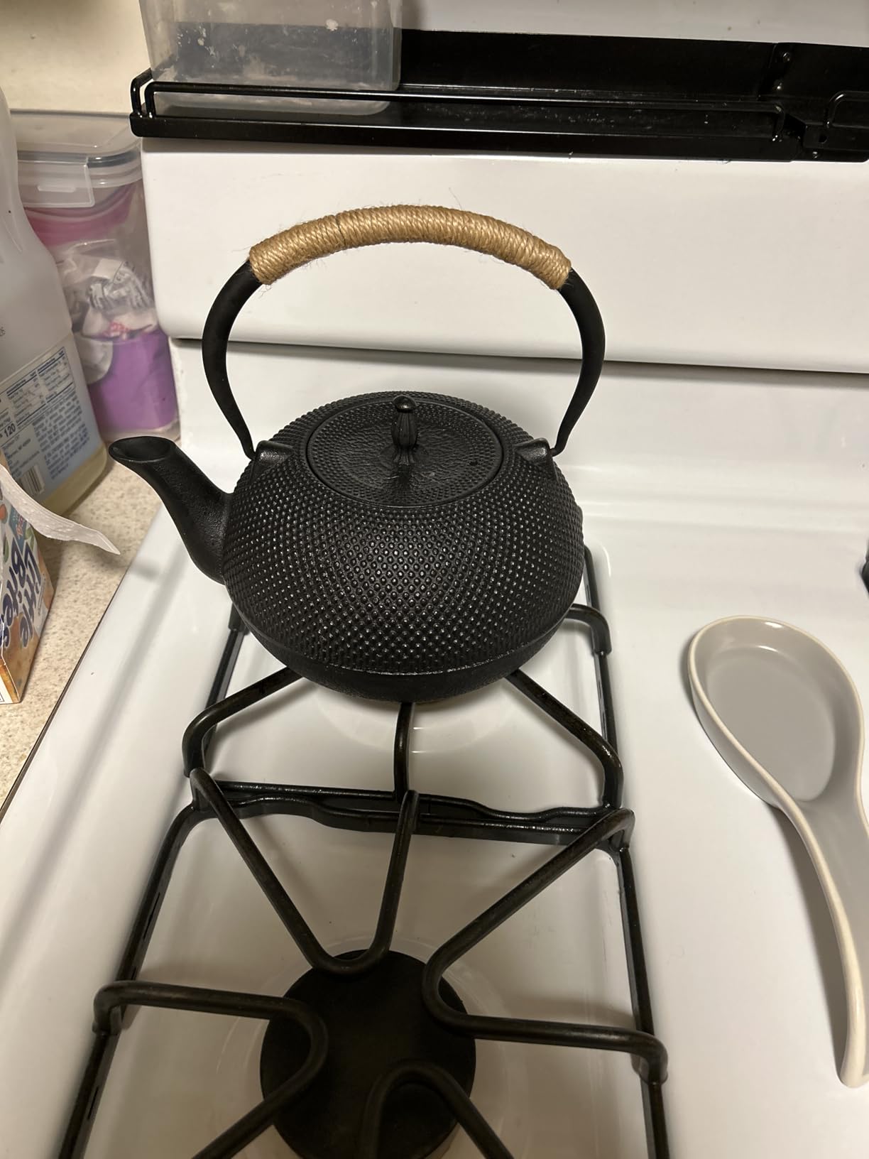 suyika Japanese Tetsubin Tea Kettle Cast Iron Teapot with Stainless Steel Infuser 30 oz/900 ml - Customer Photo 2
