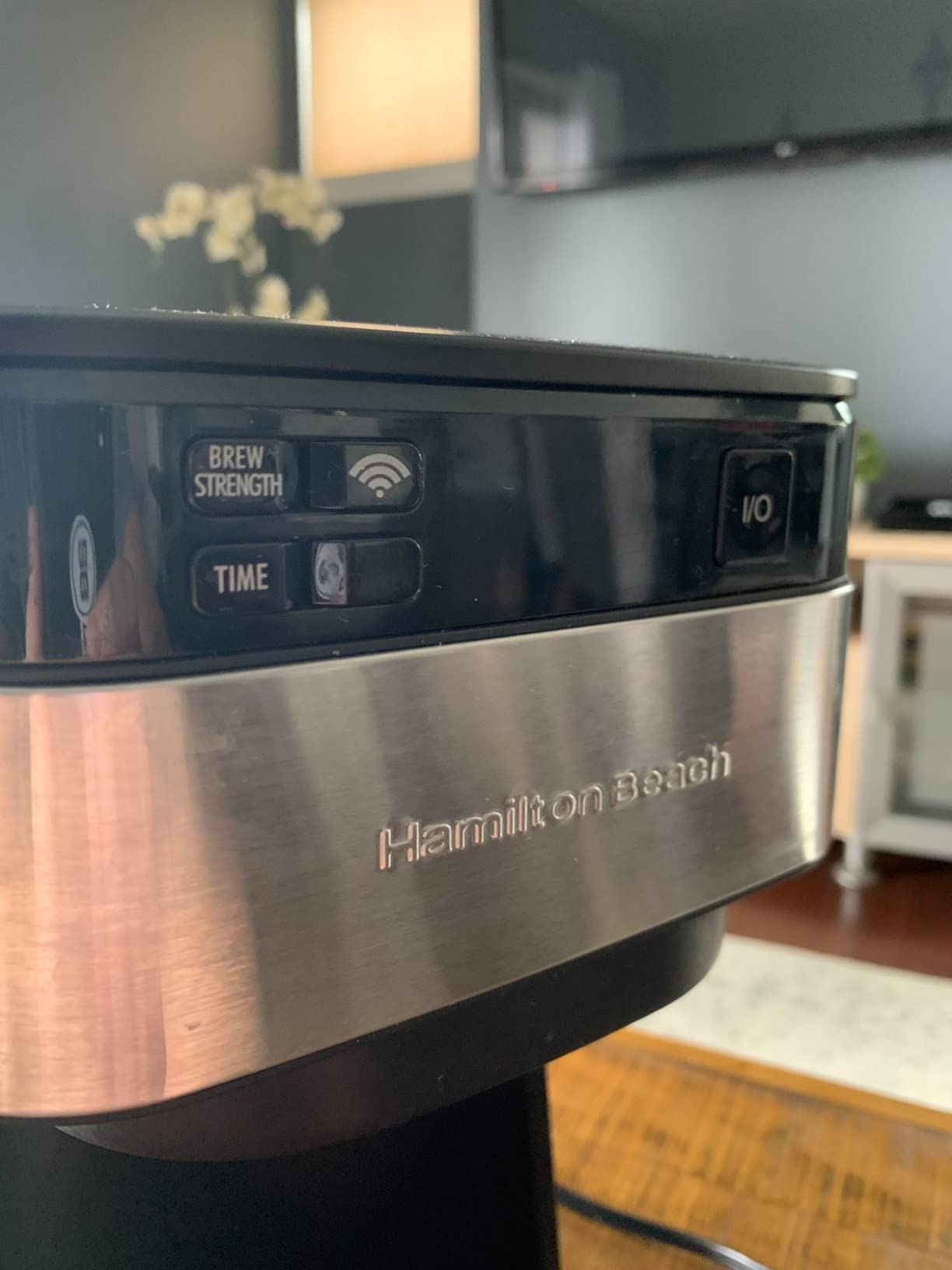 Hamilton Beach Works with Alexa Smart Coffee Maker, Programmable, 12 Cup Capacity, Black and Stainless Steel (49350) – A Certified for Humans Device - Customer Photo 2