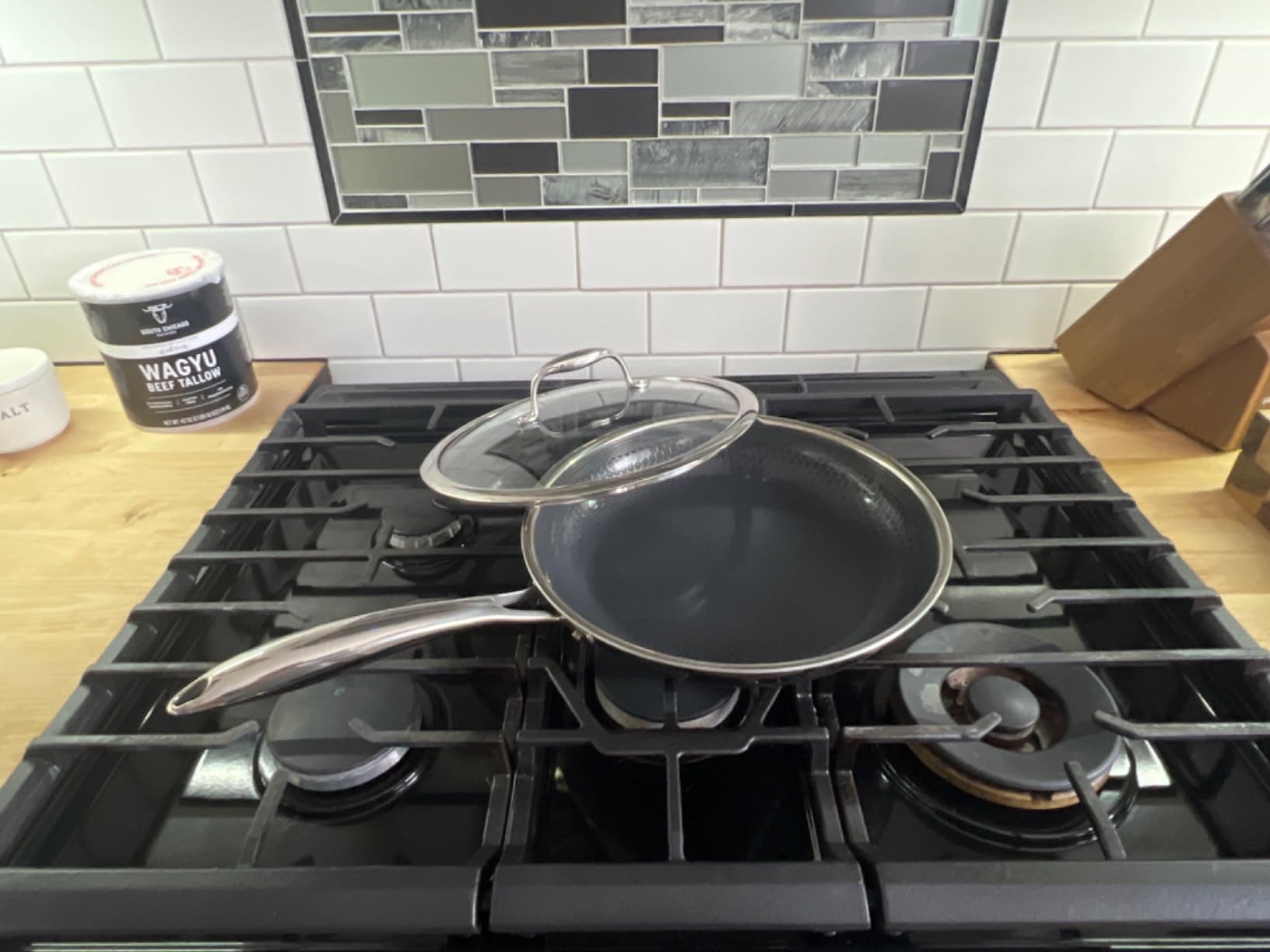 HexClad Hybrid Nonstick 12-Inch Frying Pan Customer Review HexClad Hybrid Nonstick 12-Inch Frying Pan - Customer Photo 1