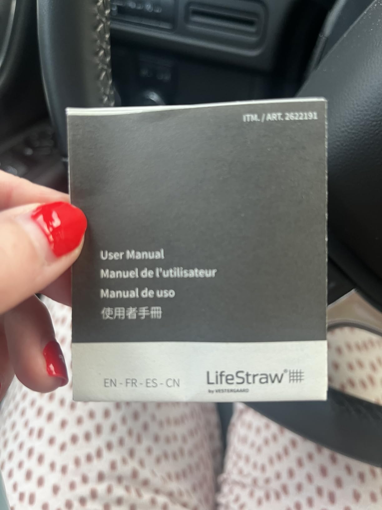 LifeStraw Personal Water Filter Multi-Pack Customer Review LifeStraw Personal Water Filter Multi-Pack - Customer Photo 5