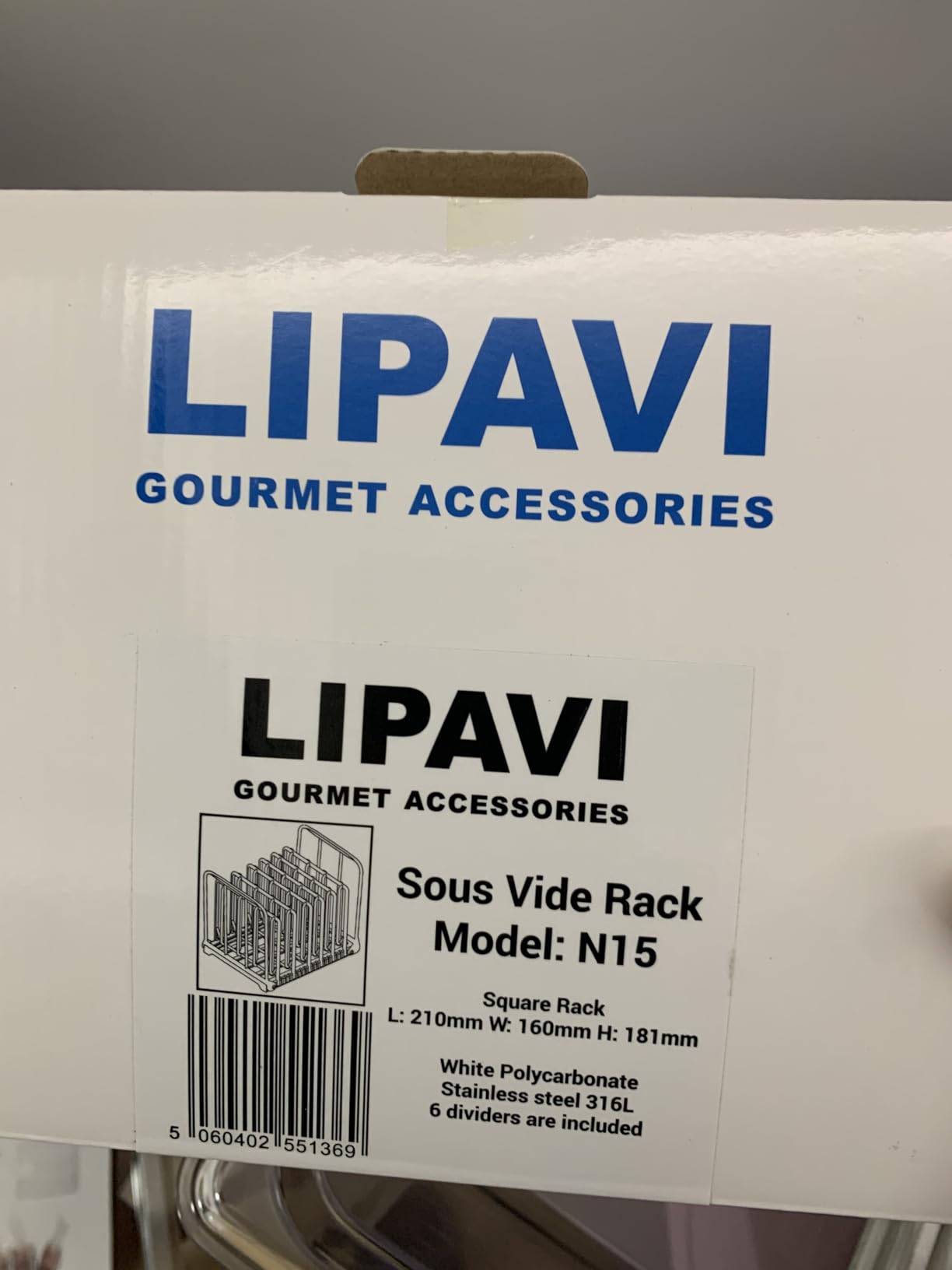 LIPAVI Sous Vide Container Kit (NXC10-UNIR) Compatible with Anova All Models – 12 L Polycarbonate Container with Removable Rack & Universal Sealed Lid – Immersion Circulator Not Included - Customer Photo 1