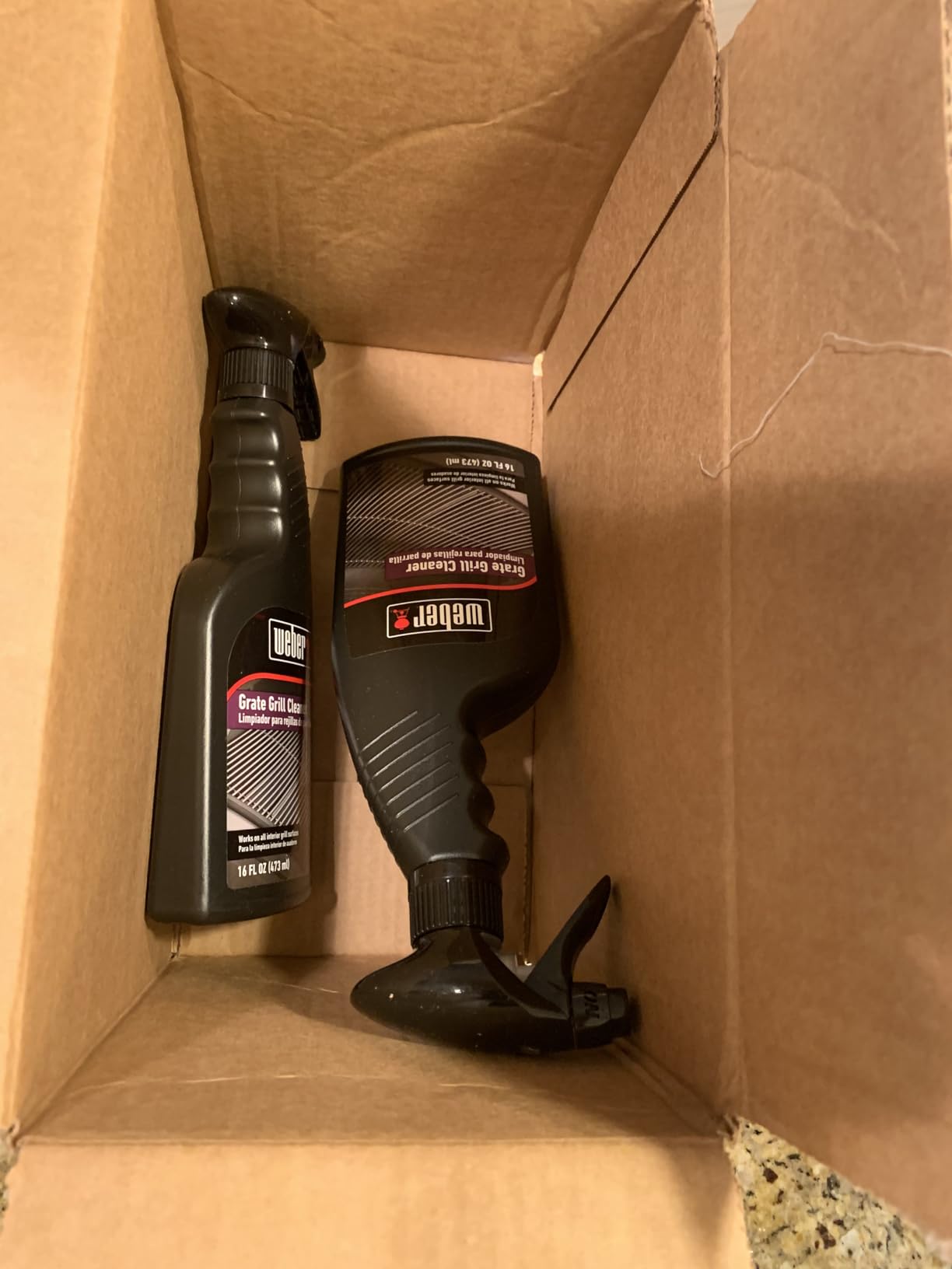 Weber Grill Grate Cleaner and Degreaser for Outdoor Grills and BBQs, 16 oz Spray Bottle - Customer Photo 2