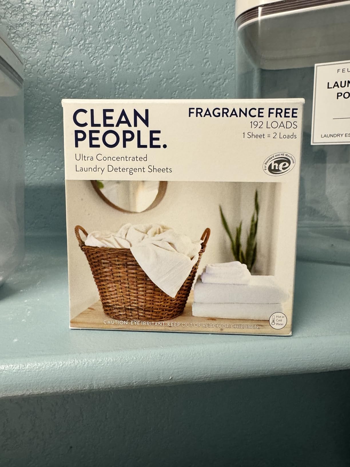 The Clean People Laundry Detergent Sheets - Ultra Concentrated, Recyclable Packaging, Stain Fighting - Fresh Scent, 32 Pack - Customer Photo 1
