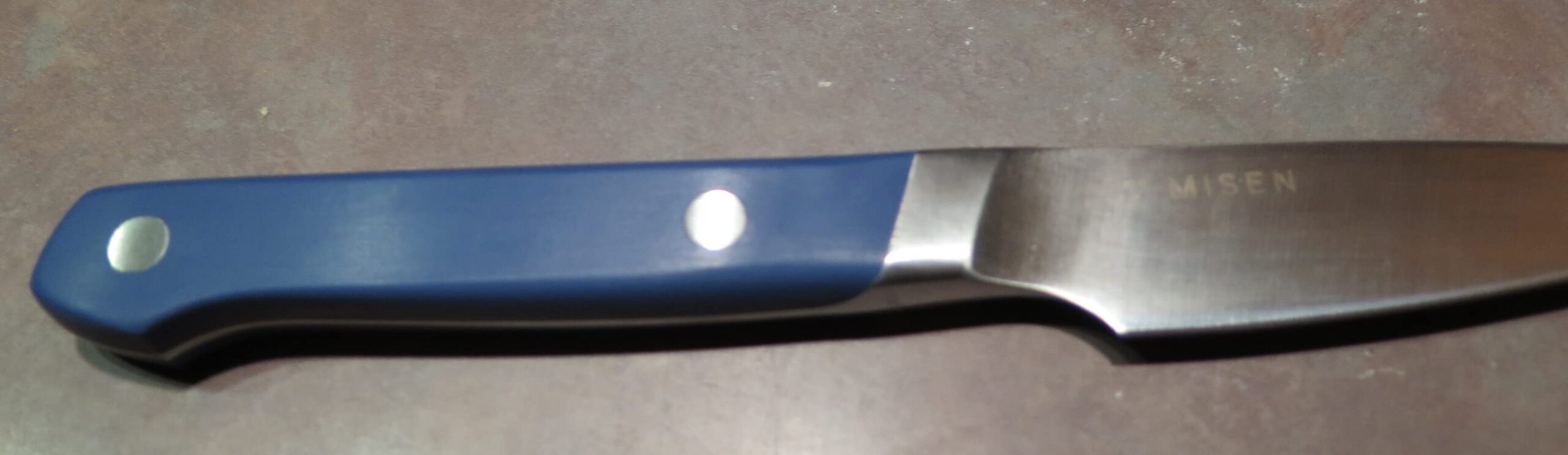 Misen Paring Knife - Precision Kitchen Knife with High-Carbon Stainless Steel Blade - Ergonomic Handle for Peeling, Trimming, and Slicing - Lightweight, Versatile Tool for All Culinary Tasks - Blue - Customer Photo 2