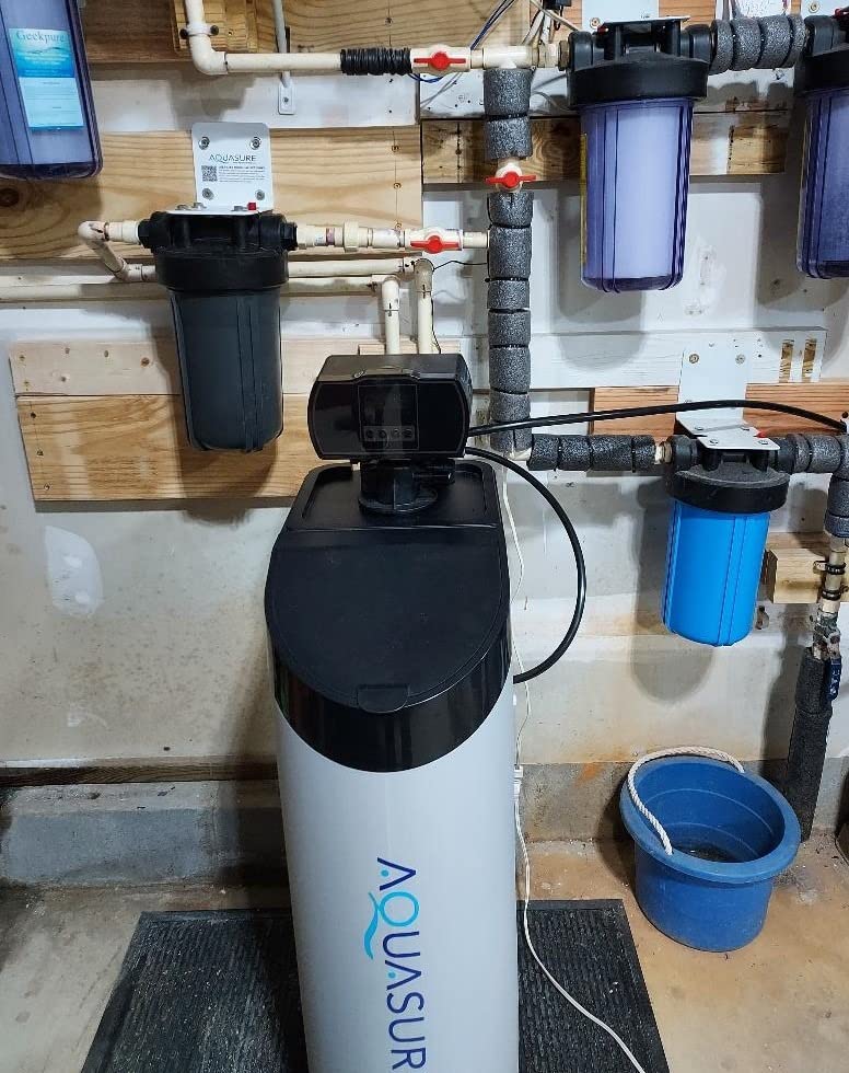 Aquasure Harmony Lite All-in-One 34,000 Grains Whole House Water Softener with Pleated Sediment Pre-Filter System | Reduces Hardness and Improves Water Quality | for 1-3 bathrooms - Customer Photo 2