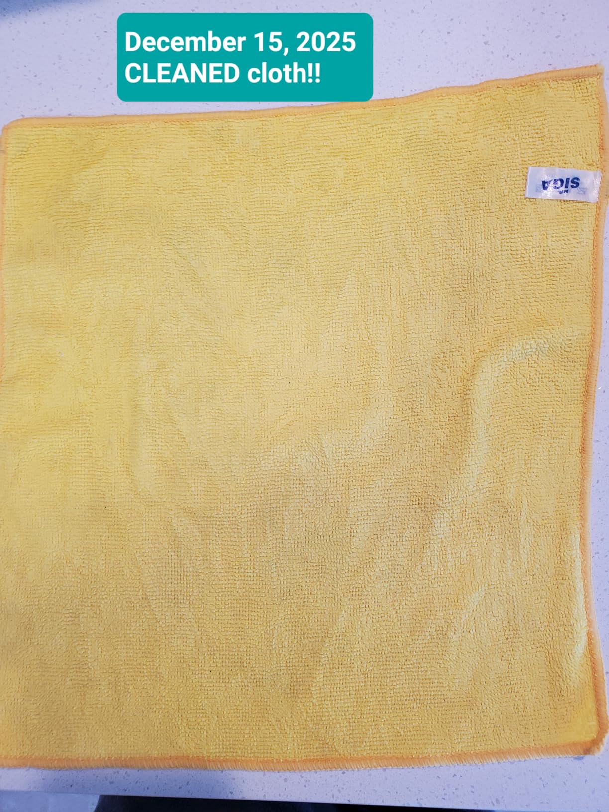 MR.SIGA Microfiber Cleaning Cloth, All-Purpose Microfiber Towels, Streak Free Cleaning Rags, Pack of 12, Grey, Size 32 x 32 cm(12.6 x 12.6 inch) - Customer Photo 1