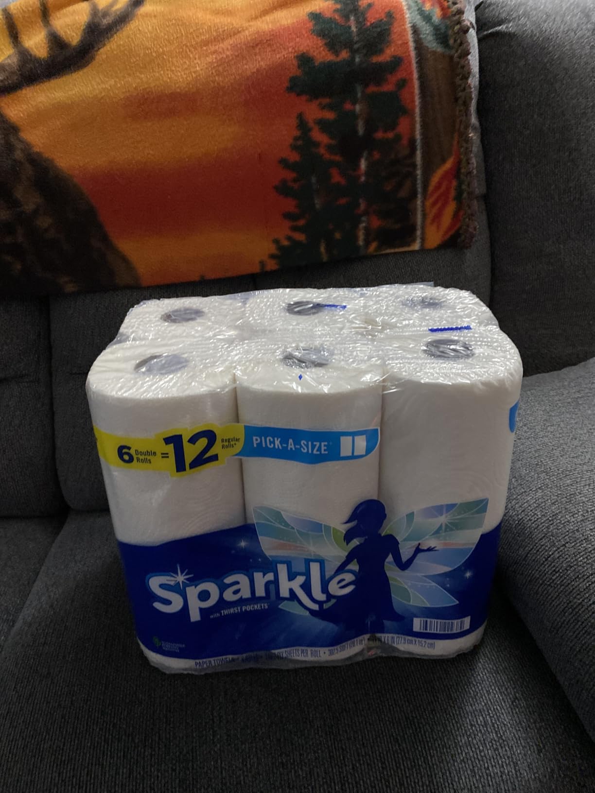 Sparkle Pick-A-Size Paper Towels, 24 Double Rolls (2,640 Sheets Total) - Strong 2-Ply Towels for Kitchen Cleanup and Everyday Messes Customer Review Sparkle Pick-A-Size Paper Towels, 24 Double Rolls (2,640 Sheets Total) - Strong 2-Ply Towels for Kitchen Cleanup and Everyday Messes - Customer Photo 1