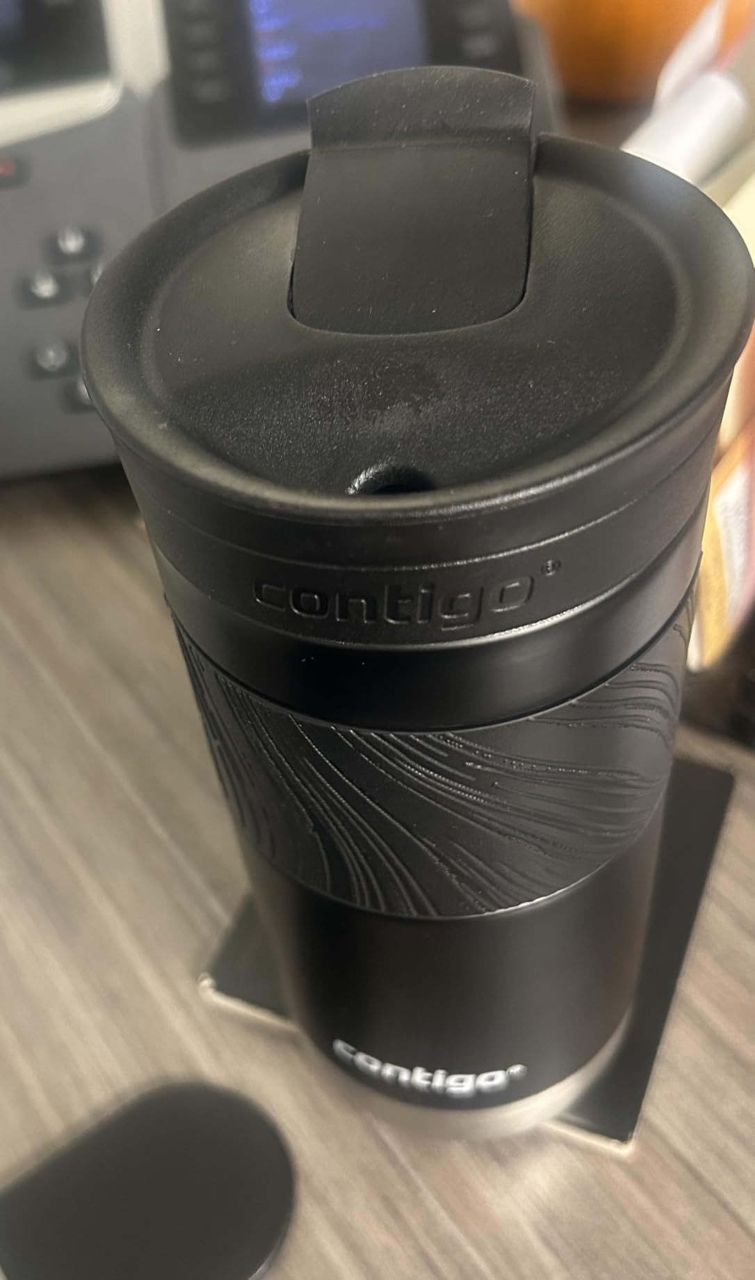 Contigo Byron Vacuum-Insulated Stainless Steel Travel Mug, 20oz - Leak-Proof Lid, BPA-Free, Blue Corn - Perfect Reusable Cup for Coffee or Water; hot and cold beverage holder - Customer Photo 1
