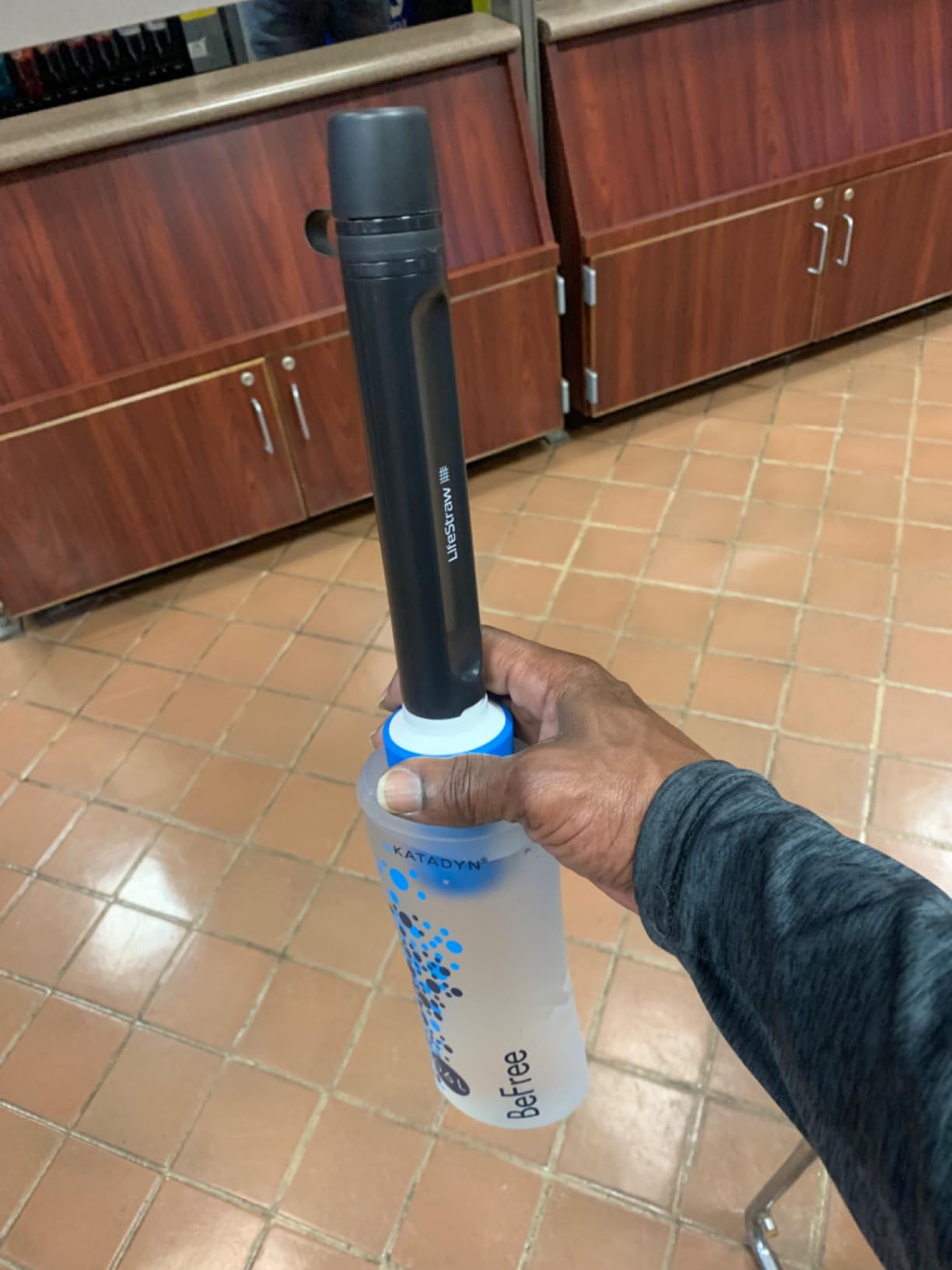 LifeStraw Peak Series - Personal Water Filter Straw for Backup Filtration, Emergency, Survival, and Ultralight Hydration Customer Review LifeStraw Peak Series - Personal Water Filter Straw for Backup Filtration, Emergency, Survival, and Ultralight Hydration - Customer Photo 1